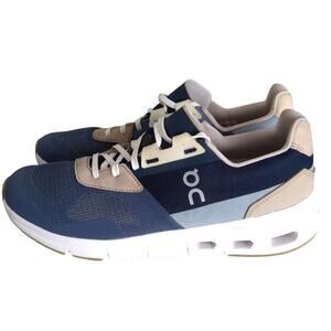 On Cloud Drift Metal Navy athletic training running shoes size 8.5